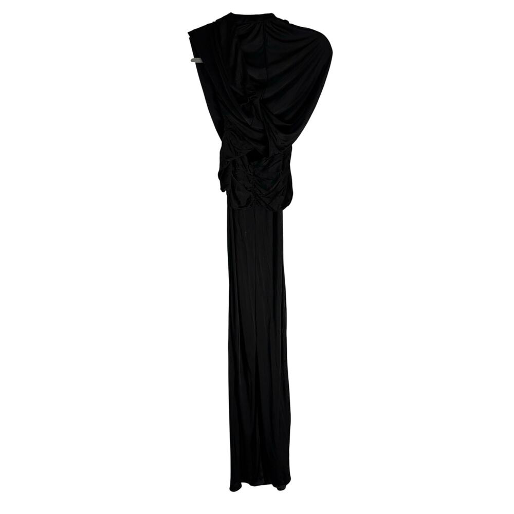 Saint Laurent Hooded Dress Halter Maxi Evening Formal Statement Party Runway Sz0 - Picture 6 of 12